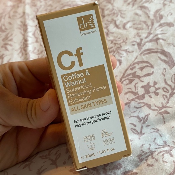 Dr. Botanicals Coffee & Walnut Facial Exfoliator Brand New Vegan & Cruelty Free - Picture 2 of 8